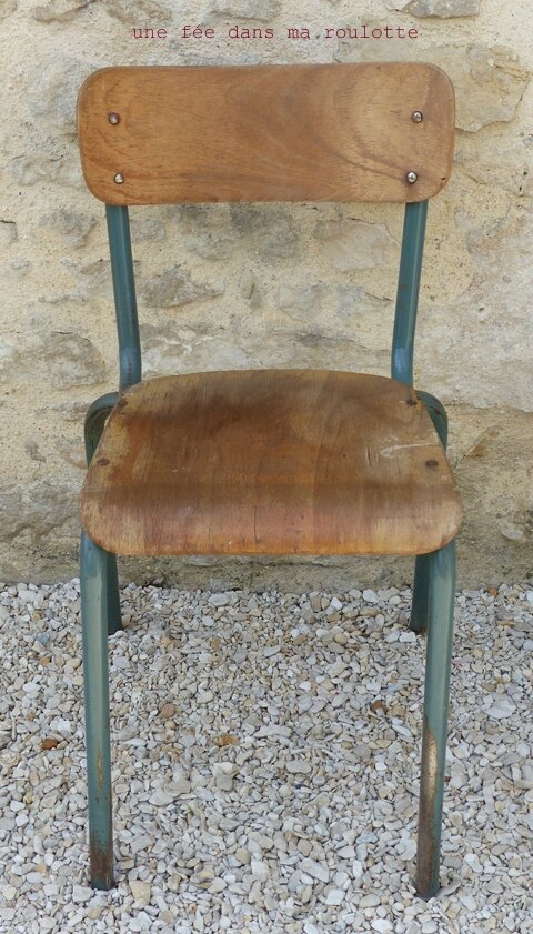 Chaise haute pour bébé ancienne - Relooking de l'atelier - La Fée