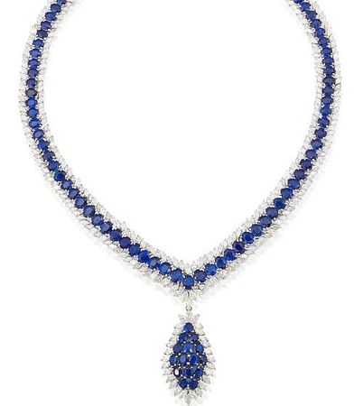 A_sapphire_and_diamond_necklace