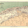 Algérie, la carte du commandant niox, 1884