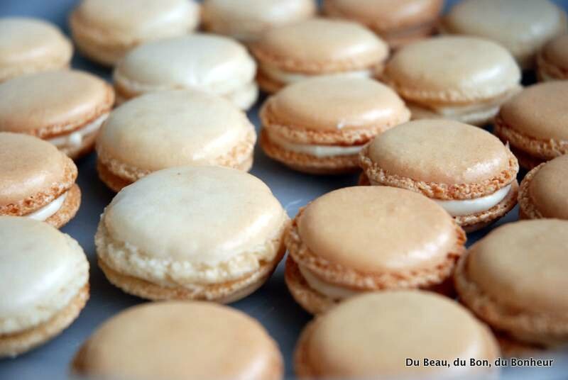 Macarons ganache montée caramel au beurre salé Du Beau, du Bon, du