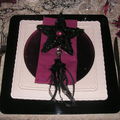 Table noel bordeaux, noire