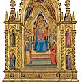 Bernardo daddi (active florence c. 1318-1348), the madonna and child enthroned with saints