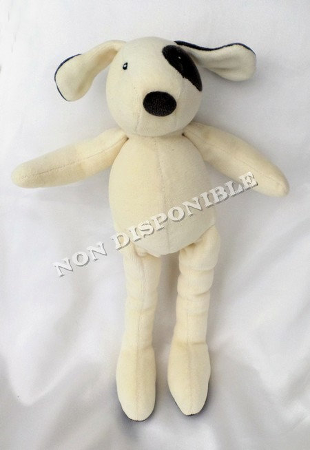 Peluche chien dalmatien couché