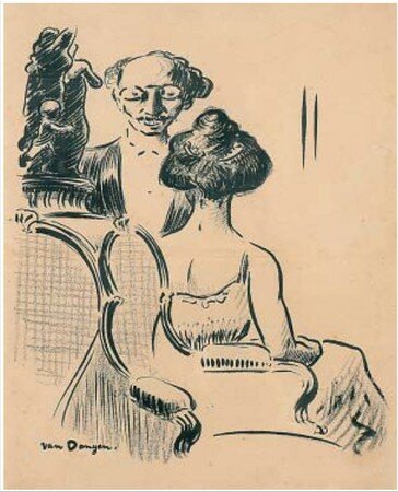 La_conversation_galante_de_Kees_Van_Dongen