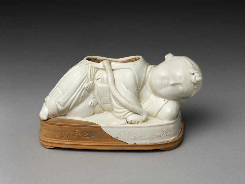 Base of a pillow in the form of a boy, Northern Song dynasty (960–1127), 11th–12th century