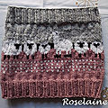Roselaine tricot snood lama 3