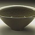Bowl (wan) with chrysanthemum scrolls. china, shaanxi province, tongchuan county, late northern song dynasty or jin dynasty