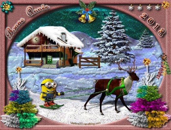 026-carte-voeux-bonne-annee-2017-minion-renne-sapins