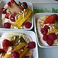 Fruits et fromage blanc