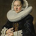 Frans hals (dutch, c. 1581-1666), portrait of a woman, possibly aeltje dircksdr. pater , 1638