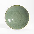 A 'guan'-type 'longquan' celadon dish, song dynasty (960-1279)