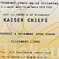 Kaiser chiefs - mercredi 8 novembre 2006 - trabendo (paris)
