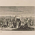 Lahalle, un conseil de guerre sous la tente au Mexique 1869