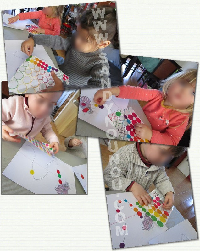 Peinture et gommettes - Assistante maternelle au quotidien