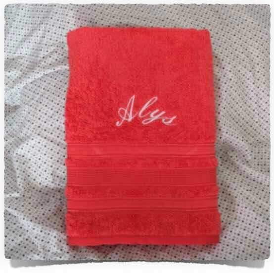 Serviette de toilette personnalisée
