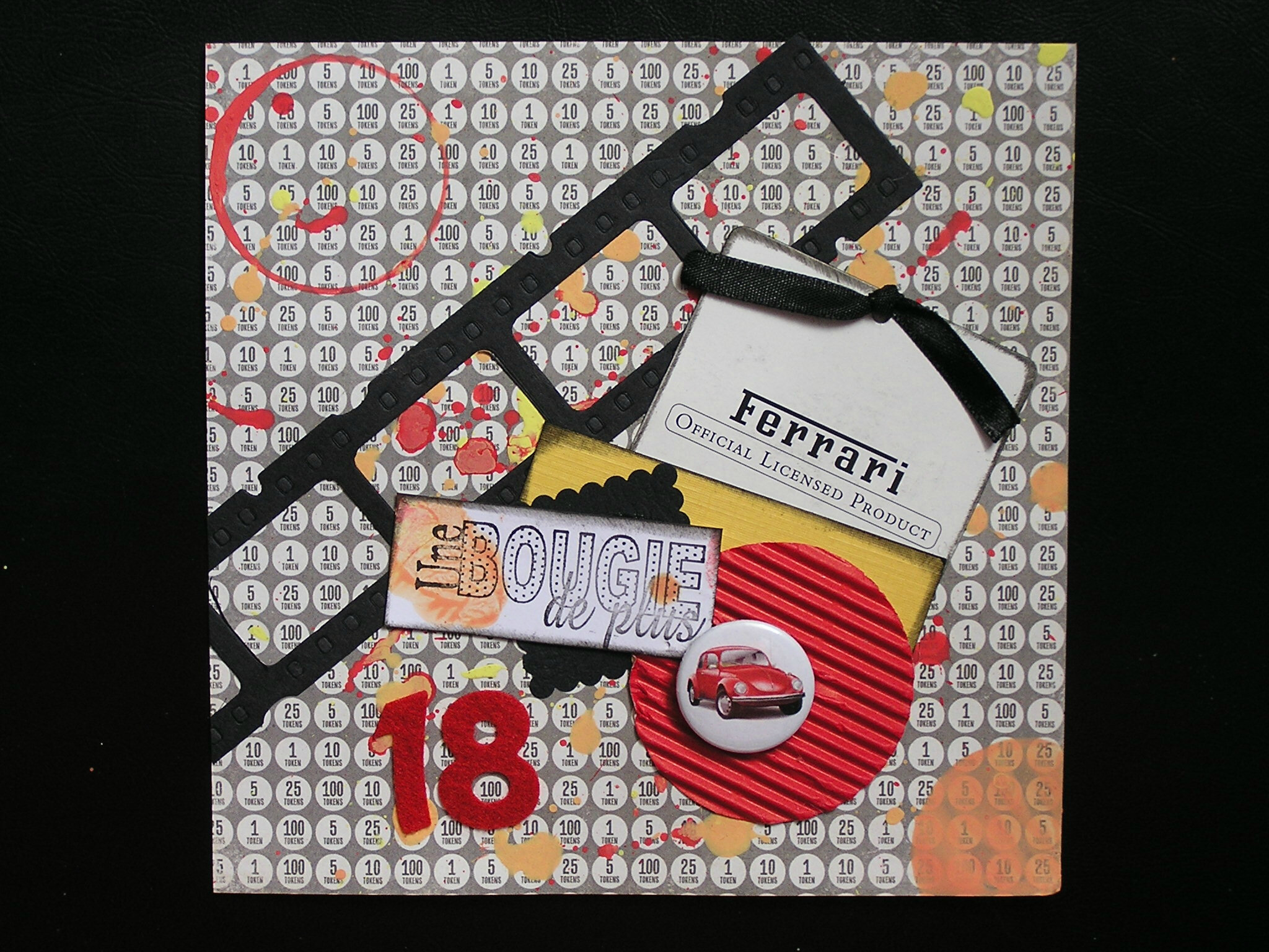 Carte Anniversaire Ferrari Photo De Cartes Homme Le Scrap De Fran