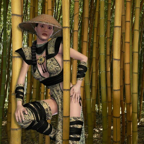 A l'ombre des bambous