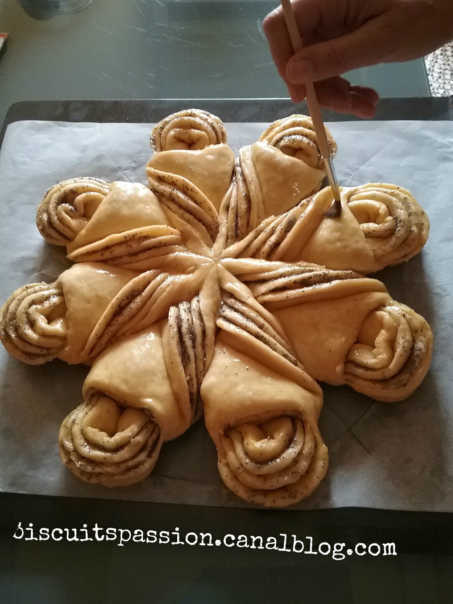BRIOCHE AUX GRAINES DE PAVOT Façonnage N°1