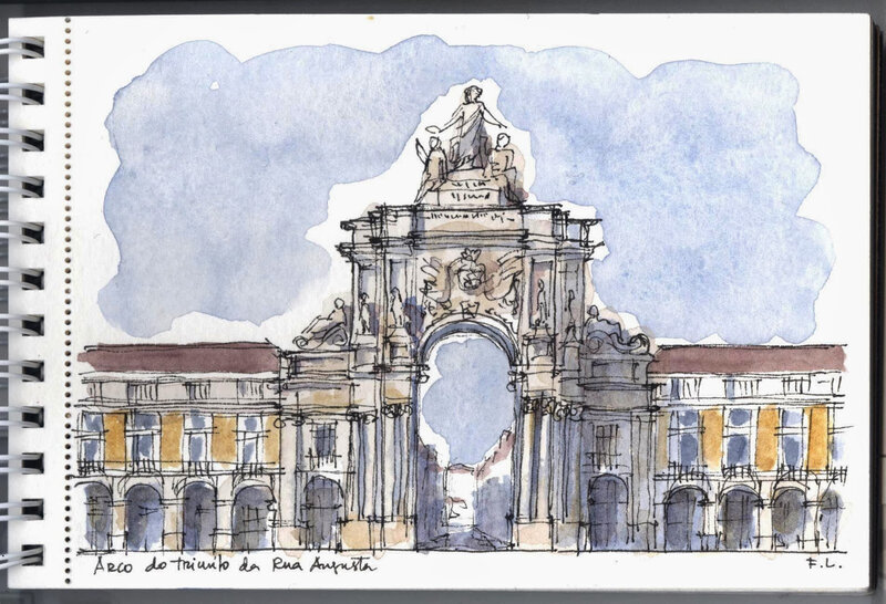 Fernanda Lamelas,Lisboa,Arco da Rua Augusta