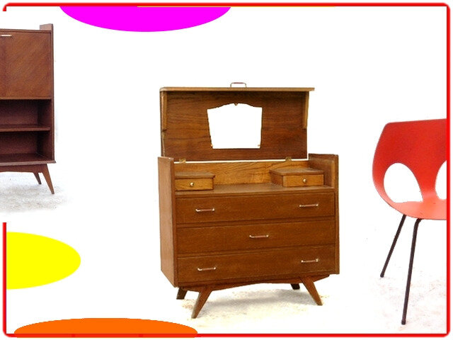 commode coiffeuse vintage