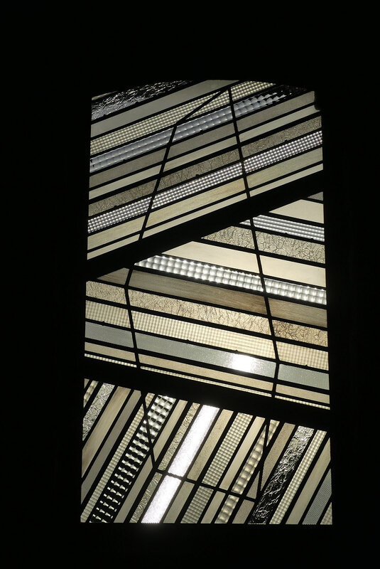 Vitrail au couchant du soleil