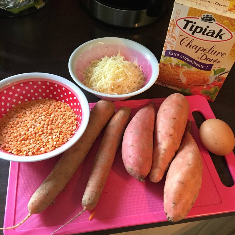 Recette De Croquette De Patate Douce Carotte Et Lentilles Corail Sandoline