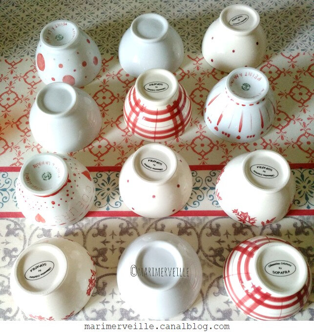 collection petits bol marimerveille