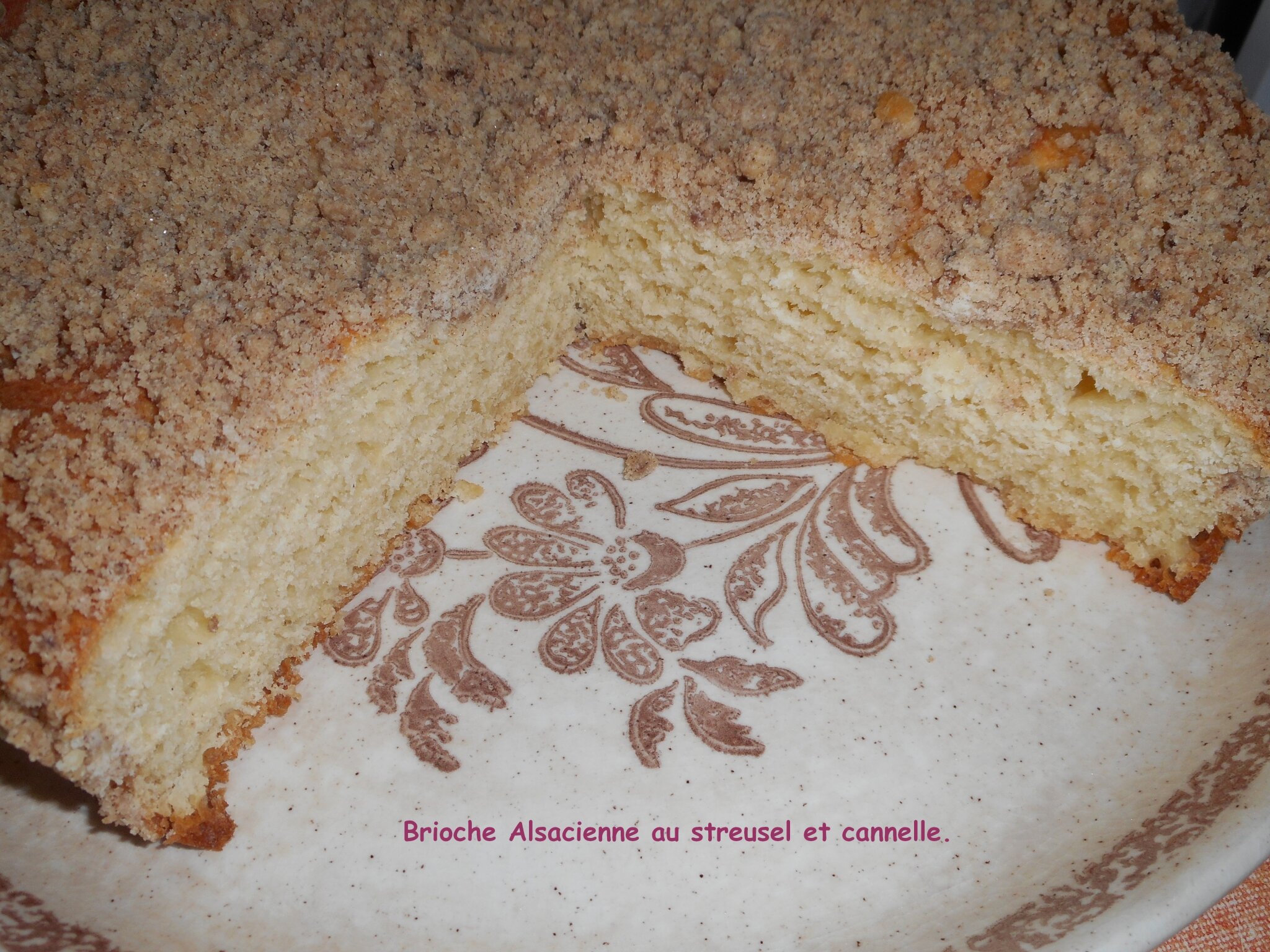 Brioche Alsacienne Au Streusel Et Cannelle Mes Recettes Et Photos De Gateaux