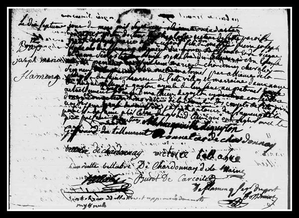 Acte naissance Joseph-Marie DE FLAMENG