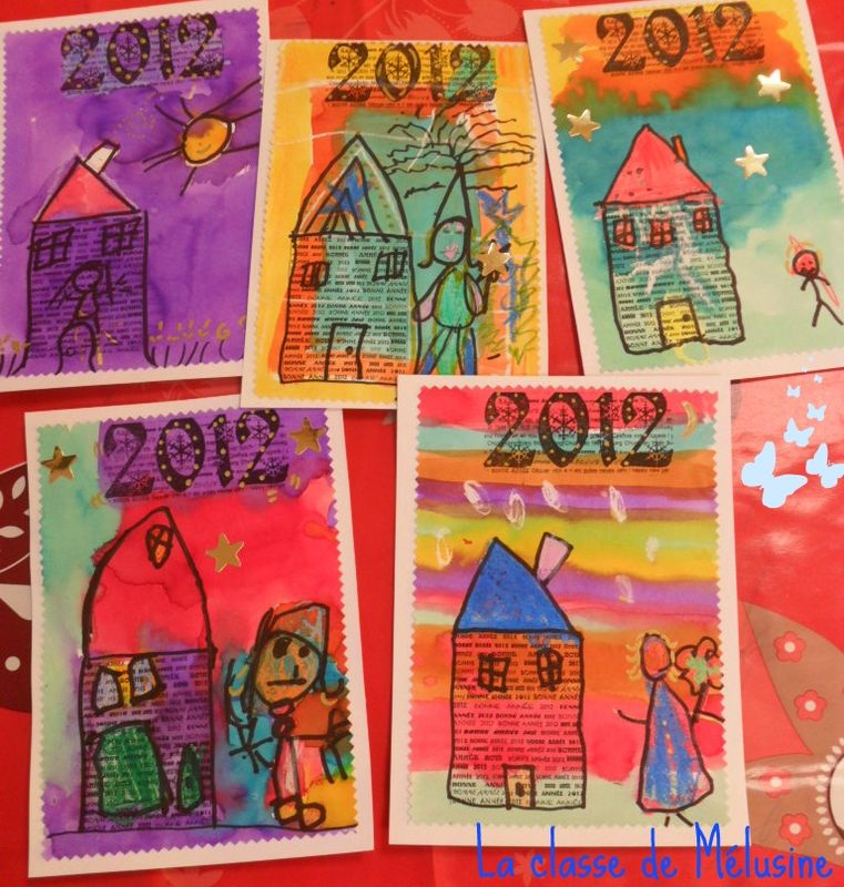 Carte Bonne Année Maternelle Arts Visuels Encore la bonne année! - la classe de Mélusine