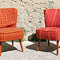 Fauteuils cocktail 50's (à restaurer)