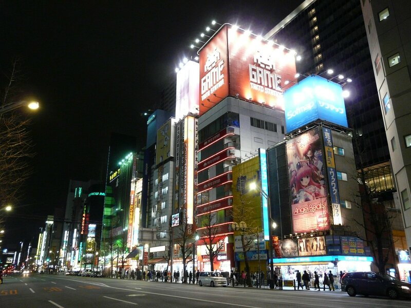 Canalblog Tokyo Akihabara Escaliers17 Nuit Bas