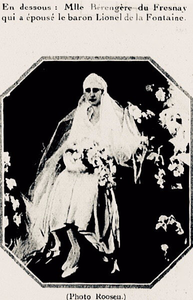 Baronne-dela-Fontaine-mariage-1928