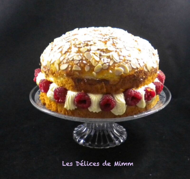 Tarte tropézienne aux framboises 6