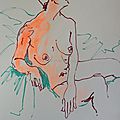 Dessin et peinture de nus Alain Montoir