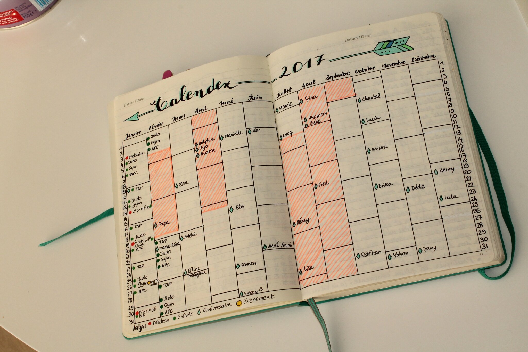 Bullet journal] Planning mensuel, annuel, hebdomadaire et quotidien - Vie  de Miettes