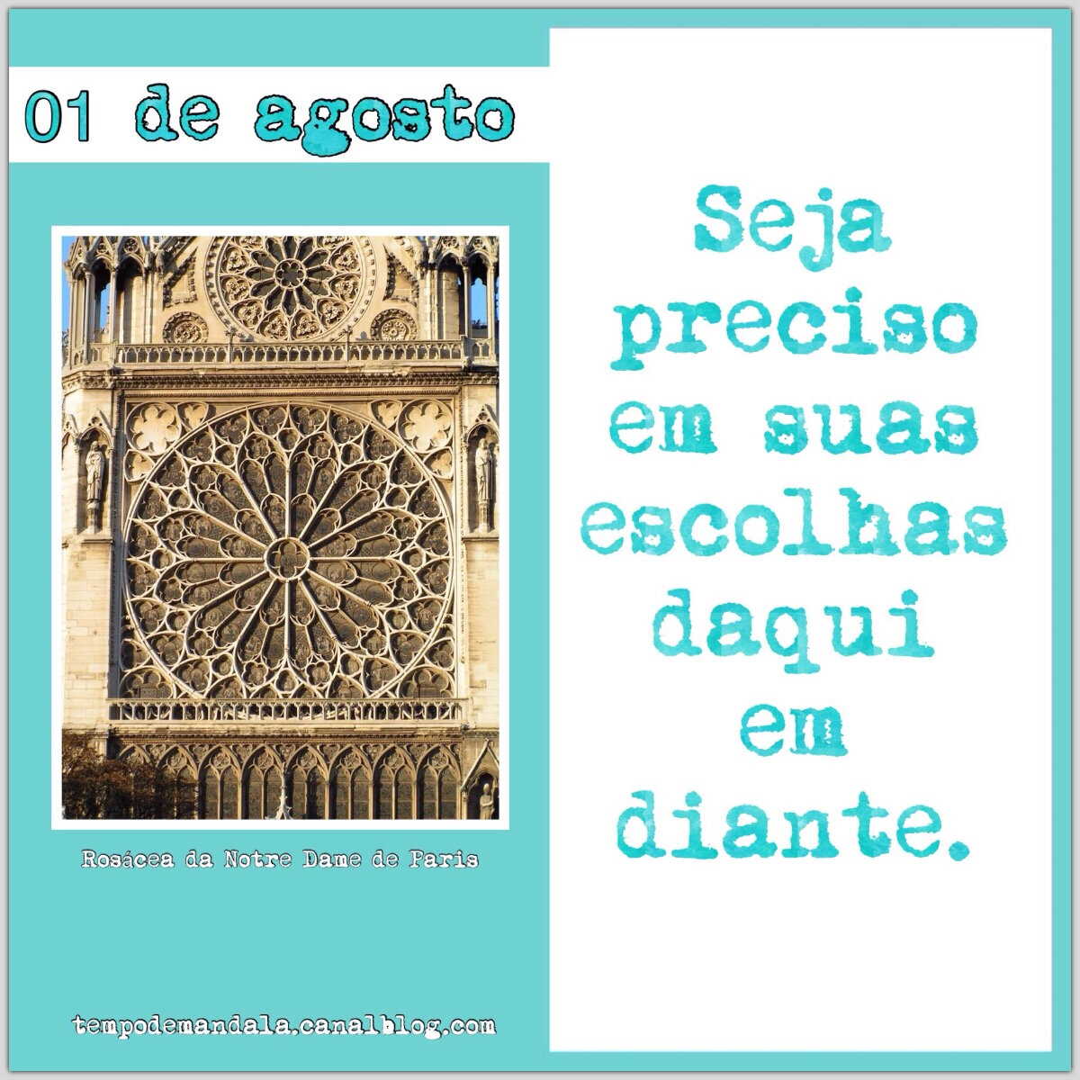 MENSAGEM DO DIA 01 DE AGOSTO - Tempo de Mandala - Mandala, Arte &  Arteterapia