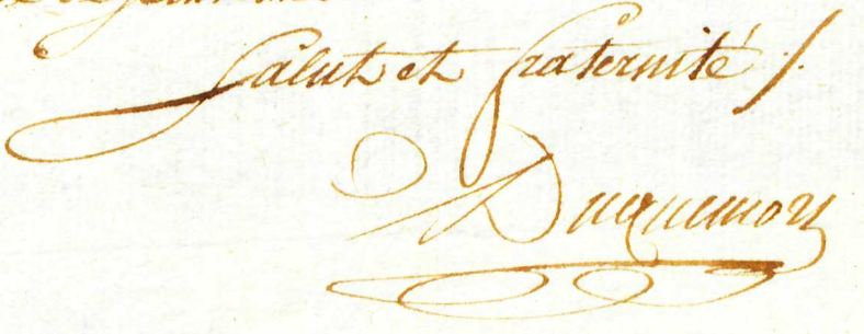 signature Duquesnoy général