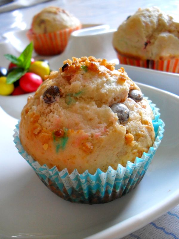 [Muffins aux smarties] - Ah_My_Bento