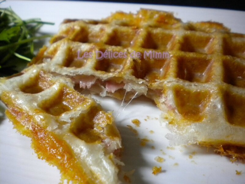 Gaufres feuilletées jambon – Comté 4