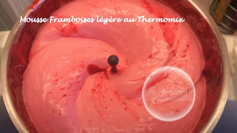 Mousse Framboise legere au thermomix 1
