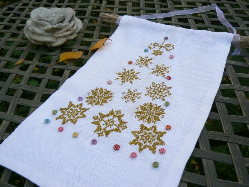 sapin flocons neige