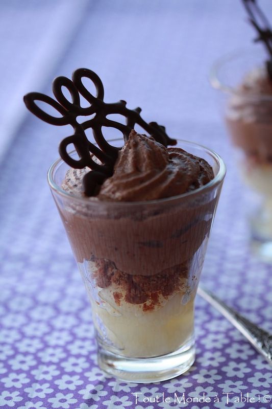 Verrine en verre pour dessert dédié aux professionnels