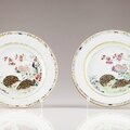A pair of plates, chinese export porcelain, qianlong period (1736-1795)