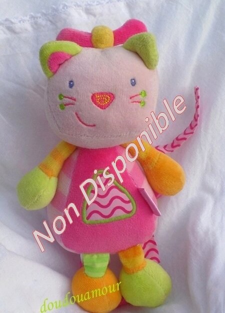 doudou kaloo ours framboise