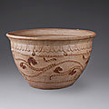 An ivory-glazed stoneware basin, Vietnam, 14th-15th century