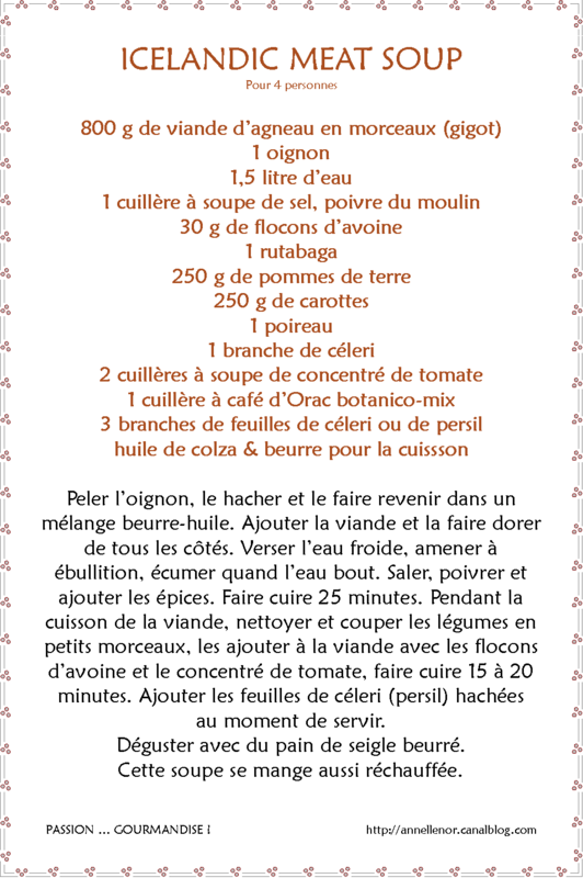 Icelandic meat soup, nouvelle recette_fiche