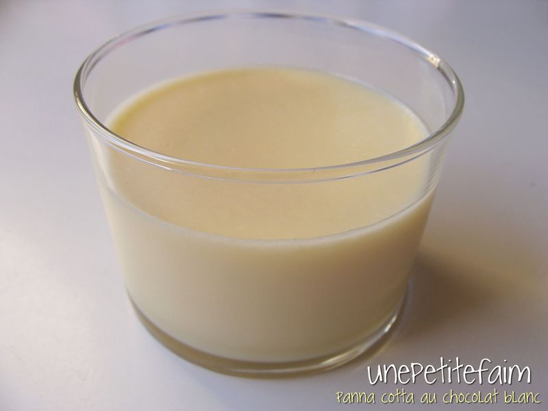 183 Panna cotta au chocolat blanc Une petite faim