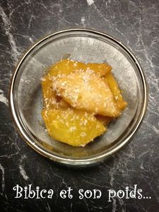 Ananas au caramel de crème coco
