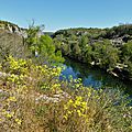 Balade sur les bords de l'Ardèche ( Ruoms Avril 2015 )